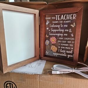 Wooden Teacher Appreciation Light Box